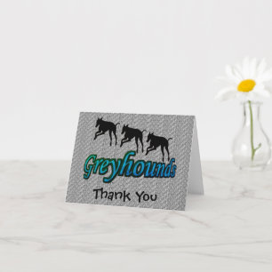 Exécution du Carte de remerciements Greyhounds