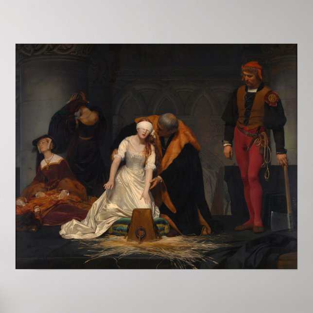 Execution of Lady Jane Grey Poster (Front)