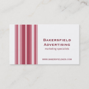 Executive Bars Business Card, Magenta Card