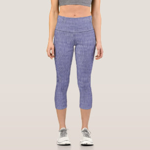 Executive Blue Capri Leggings