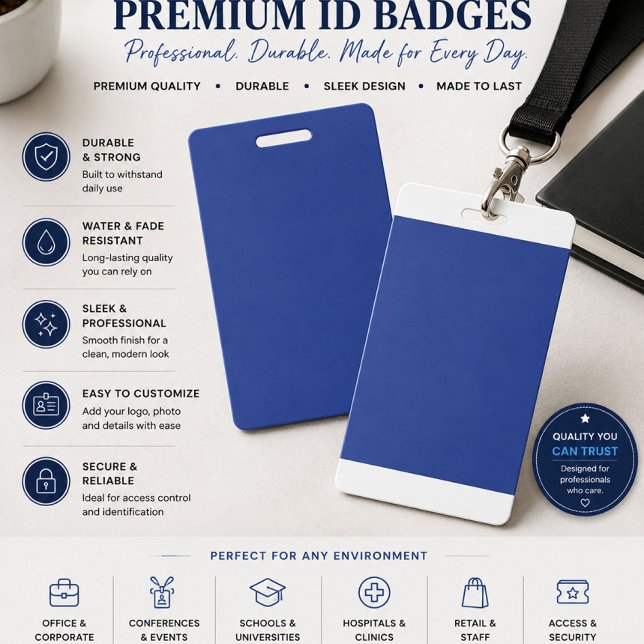 Executive Blue Custom Event Badge (Creator Uploaded)