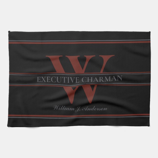 Executive Chairman Char-man Pun BBQ Kitchen Towel (Horizontal)