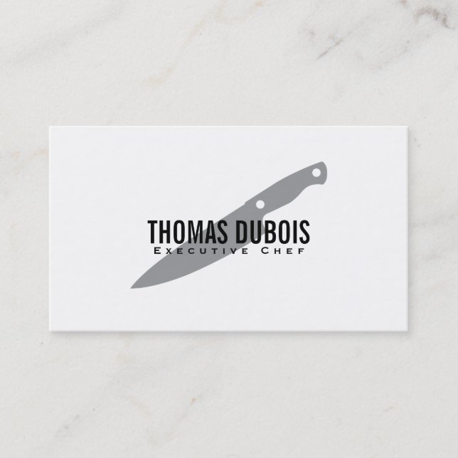 Executive Chef Business Card (Front)