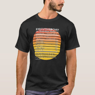 Executive Chef Cooking Cook Culinary Retro Foodie T-Shirt