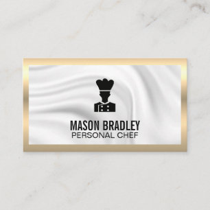 Executive Chef   Culinary Gold Metallic Business Business Card