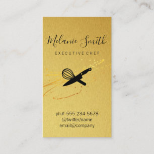 Executive Chef Gold Elite Business Card
