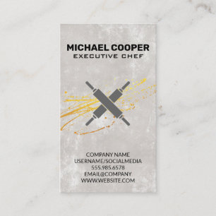 Executive Chef   Rolling Pins Business Card