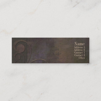 Executive Curves Dark Contact Card