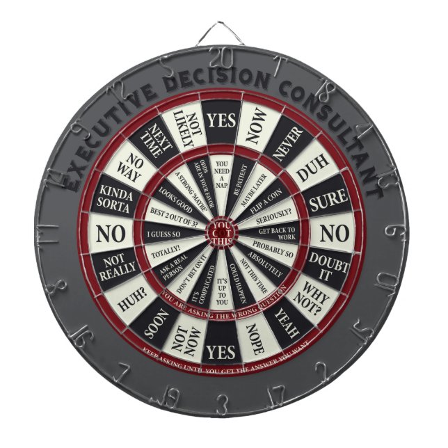 Executive Decision Consultant Dartboard (Front)
