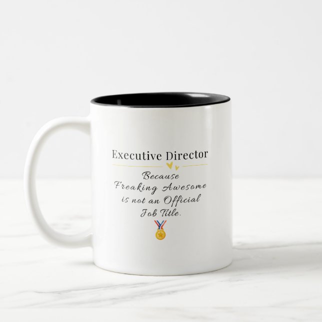 Executive director  Two-Tone coffee mug (Left)
