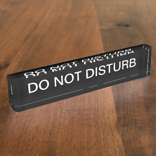Executive Do Not Disturb Nameplate (Side)