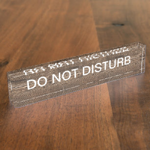 Executive Do Not Disturb Nameplate