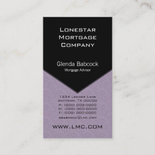 Executive Edge Business Card, Lilac Card