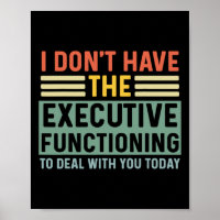 Executive Function Funny Adhd Women Kids Asd Add A