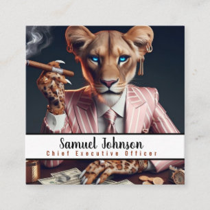 Executive Funny CEO Chief Executive Officer Square Business Card