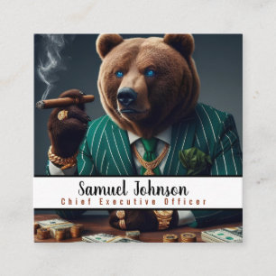 Executive Funny CEO Chief Executive Officer Square Business Card