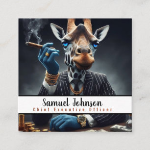 Executive Funny CEO Chief Executive Officer Square Business Card