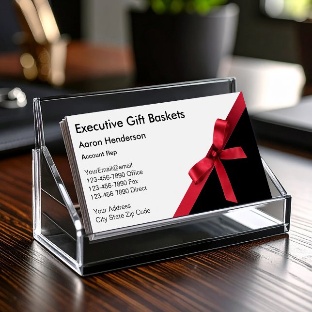 Executive Gift Basket Business Cards (Creator Uploaded)