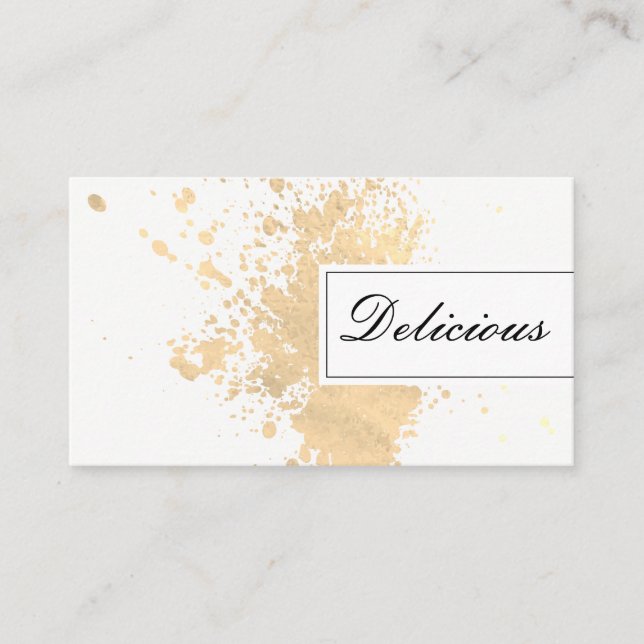 Executive Gold Expressive Business Card (Front)