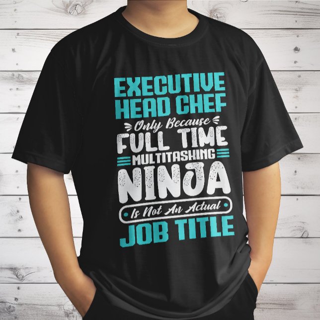 Executive Head Chef Job Title Profession Skills  T-Shirt (Creator Uploaded)