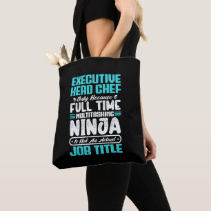 Executive Head Chef Job Title Profession Skills Tote Bag
