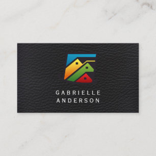 Executive Leather   Real Estate Homes Business Card