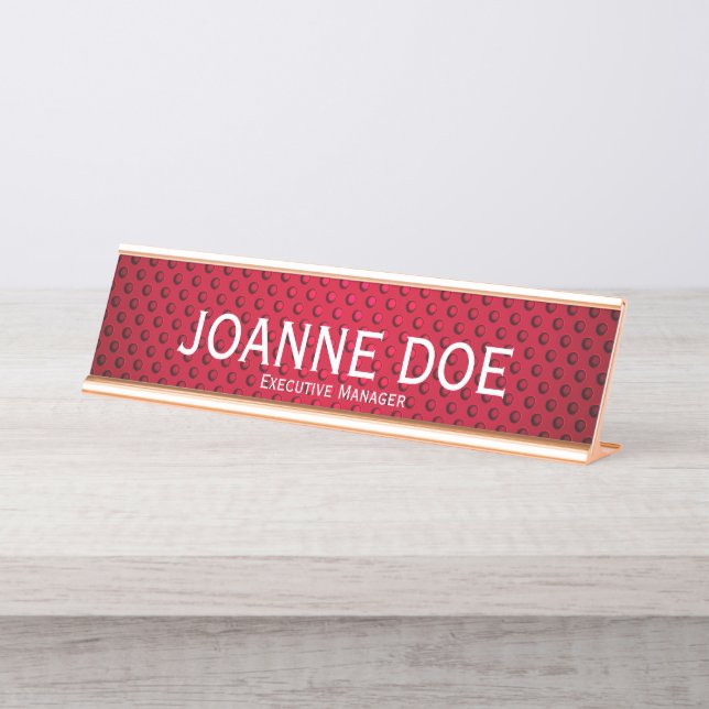 Executive Manager Desk Name Plate (Front)