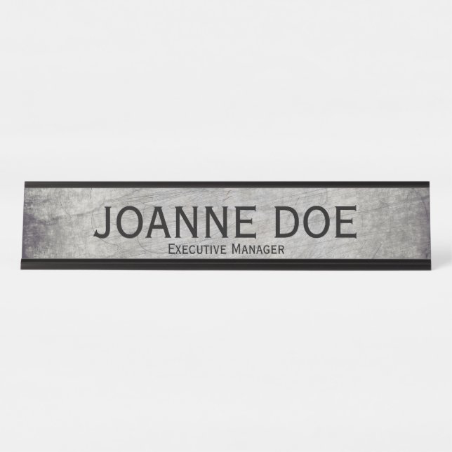 Executive Manager Desk Name Plate (Front)