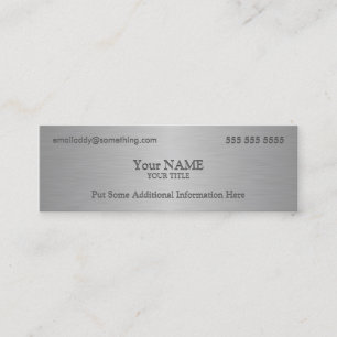 Executive Metallic Texture Print Mini Business Card