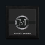 Executive Monogram Design Gift Box<br><div class="desc">Executive Monogram Design keepsake gift box. ⭐This Product is 100% Customizable. *****Click on CUSTOMIZE BUTTON to add, delete, move, resize, changed around, rotate, etc... any of the graphics or text or use the fill in boxes. ⭐99% of my designs in my store are done in layers. This makes it easy...</div>