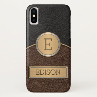 Executive Monogram Name Template iPhone X Case