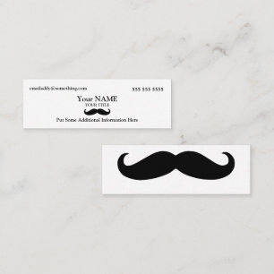 Executive Moustache Mini Business Card