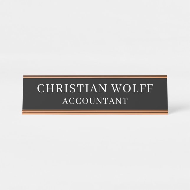 Executive Personalised  Plaque,Acrylic Office Sign (Front)