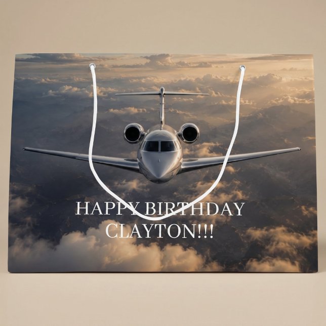 Executive Private Jet Plane Large Gift Bag (Creator Uploaded)