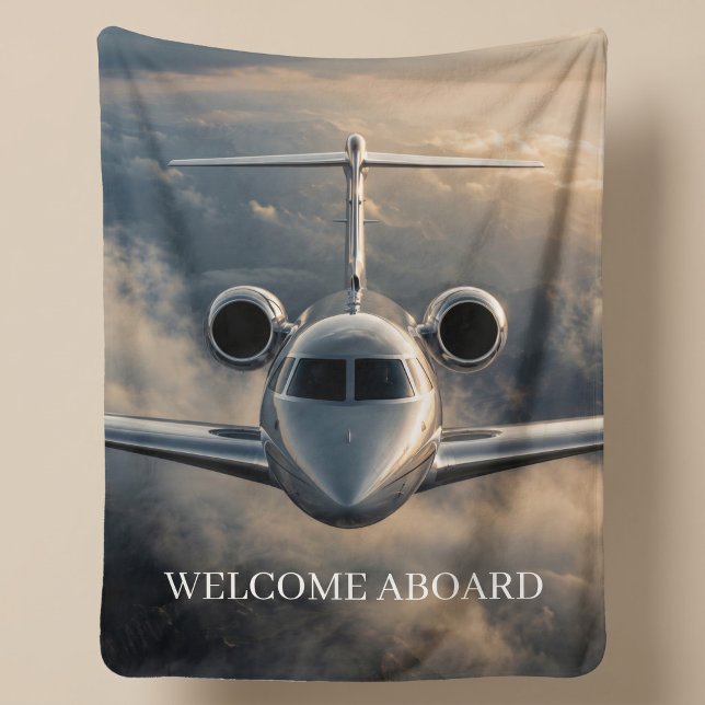 Executive Private Jet Plane Sherpa Blanket (Creator Uploaded)