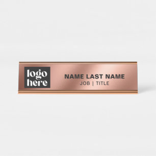 Executive Professional Name Title Business Logo Desk Name Plate