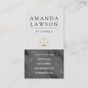 Executive Series Marble Law Appointment Card