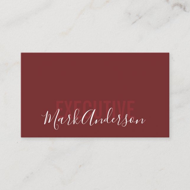 Executive | Signature Series | Corporate Business Card (Front)