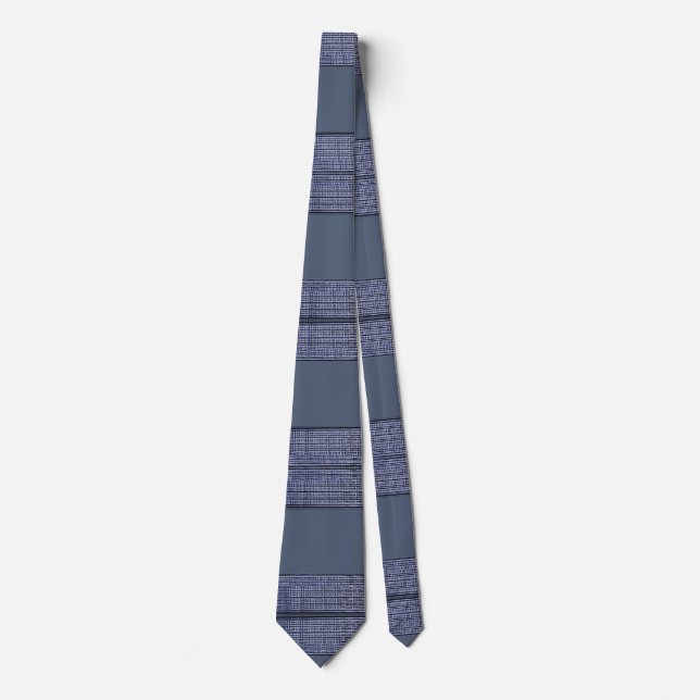 Executive Striped Blue II Tie (Front)
