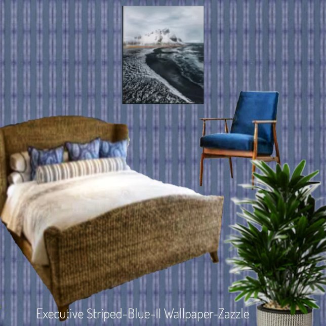 Executive Striped-Blue-II  Wallpaper (Creator Uploaded)