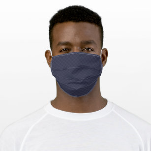 Executive Style Diagonal Lines Pattern Cloth Face Mask