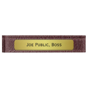 Executive's Gold Name Plate Effect