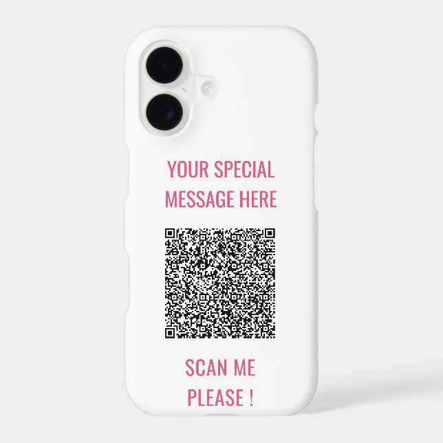 Exemple de boîtier iPhone avec code QR personnalis (Verso)