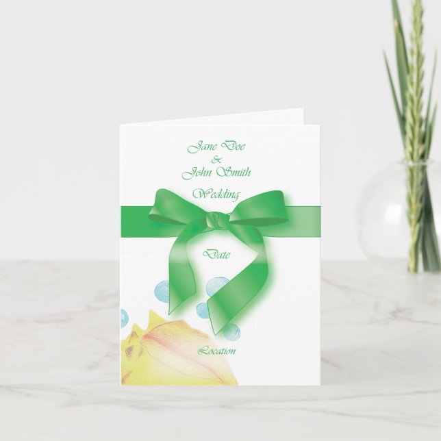 Exemple de carte faire-part de mariage (Devant)
