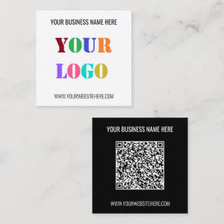 Exemple de Cartes de Visite avec Code QR et Logo P