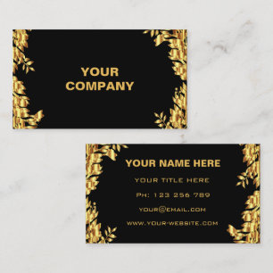 Exemple de Cartes de Visite Promotionnelles Noires