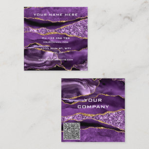 Exemple de Cartes de Visite QR Code avec Paillette