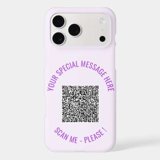 Exemple de coque iPhone avec QR Code personnalisé  (Verso)