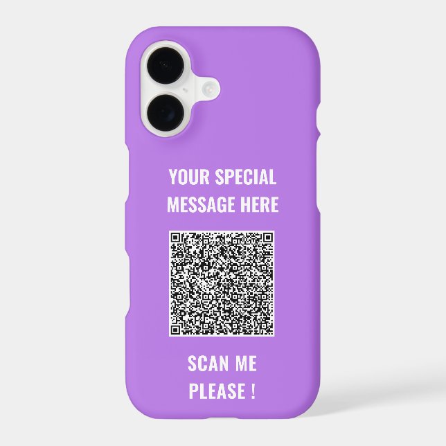 Exemple de coques iPhone avec QR Code et texte per (Verso)
