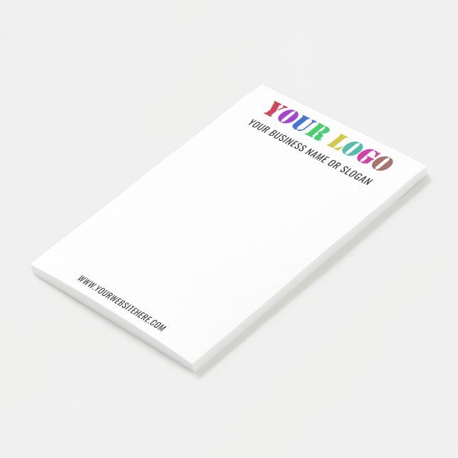 Exemple de logo et de texte Business Post-it® Note (Incliné)